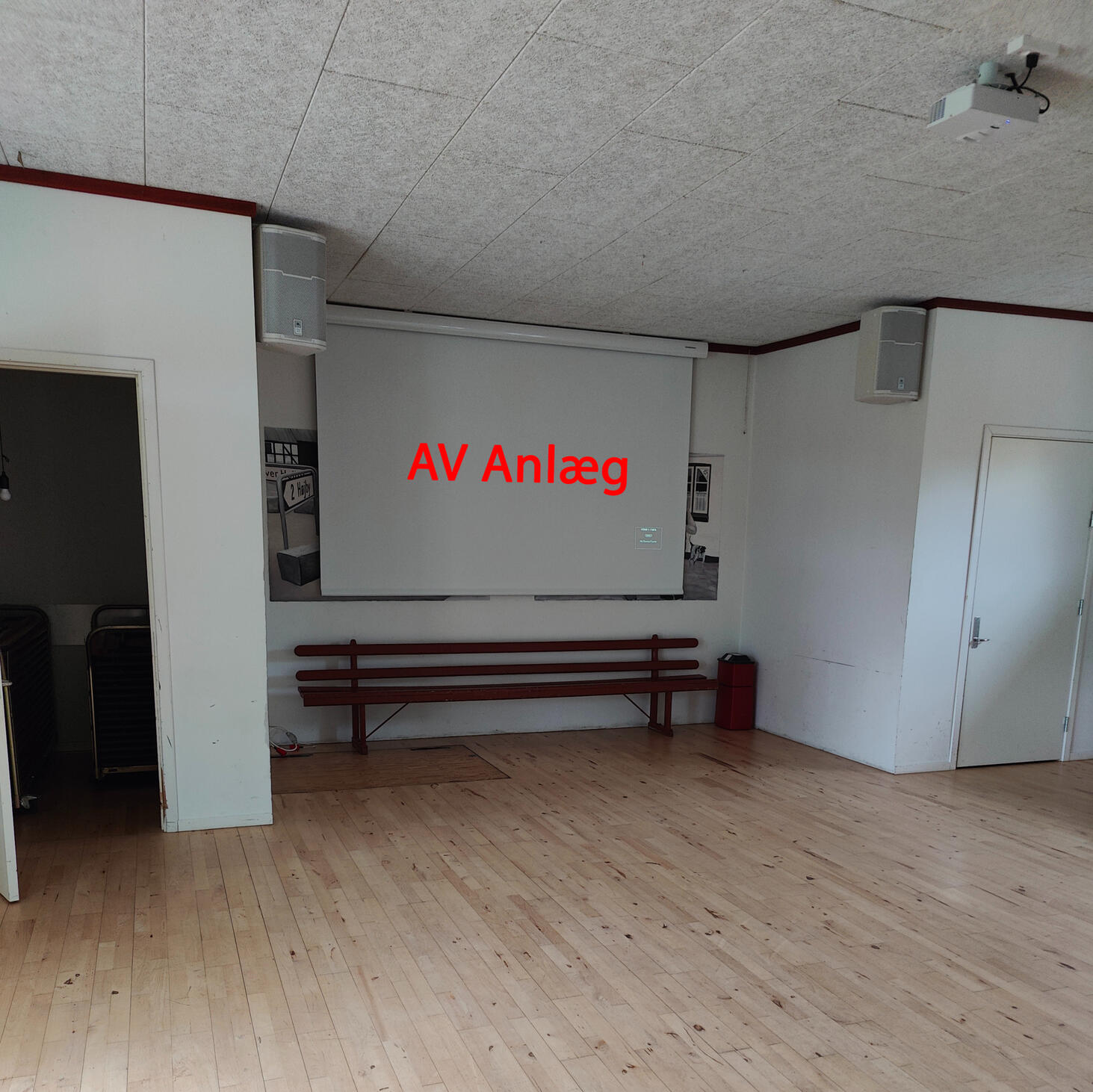 AV anlæg AV anlæg i store sal